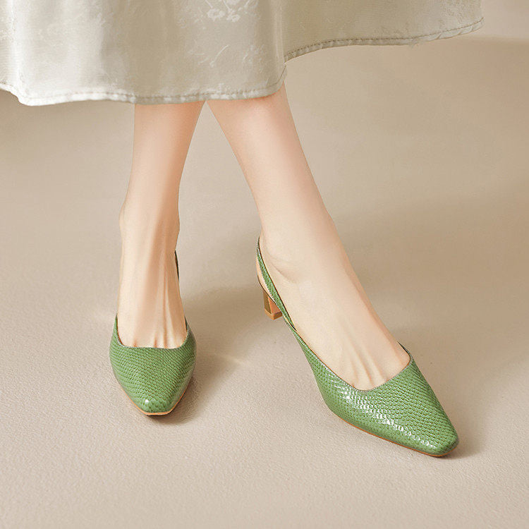 Lesta Genuine Leather Heels