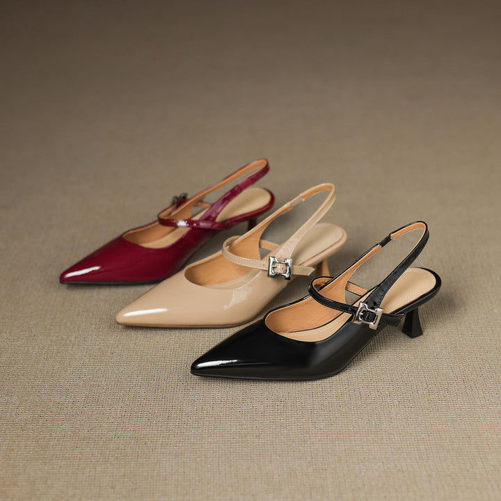 Elle Genuine Leather Heels