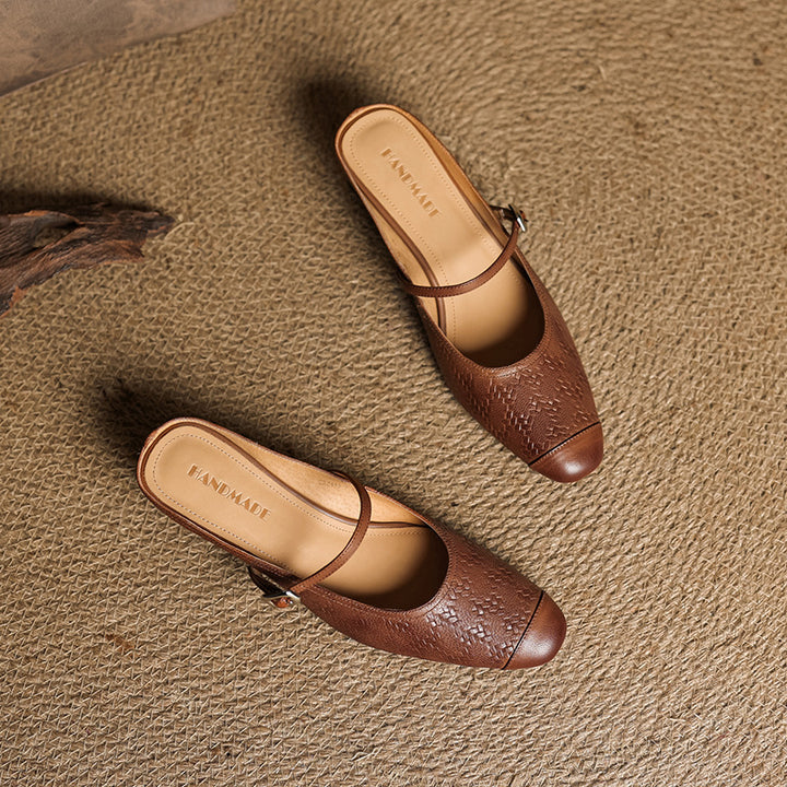 Vivette Genuine Leather Mules