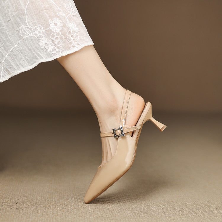 Elle Genuine Leather Heels