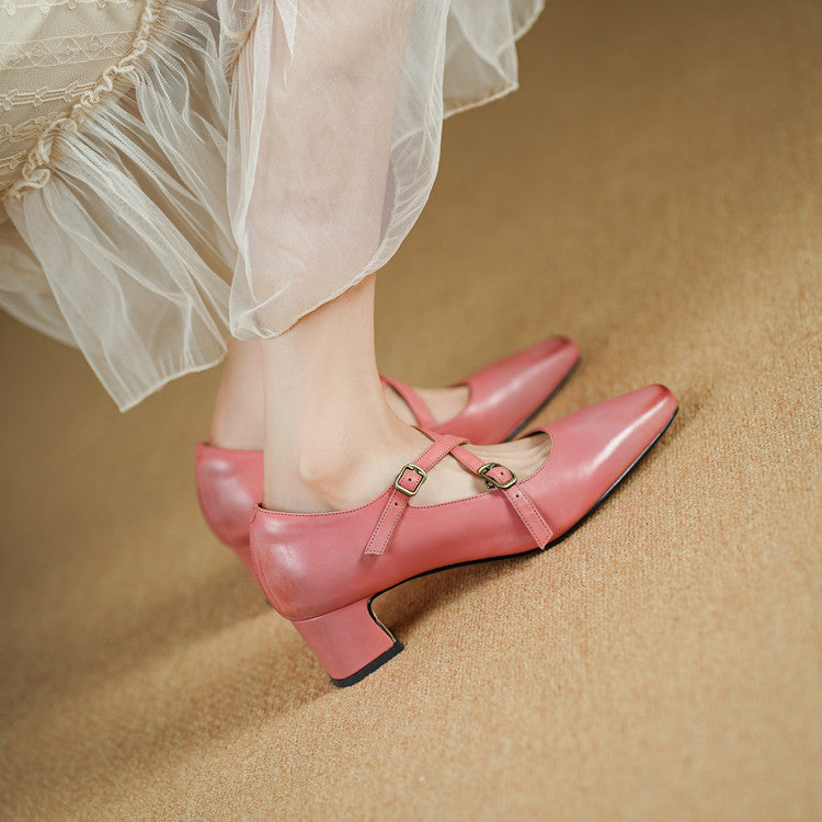Auri Genuine Leather Heels