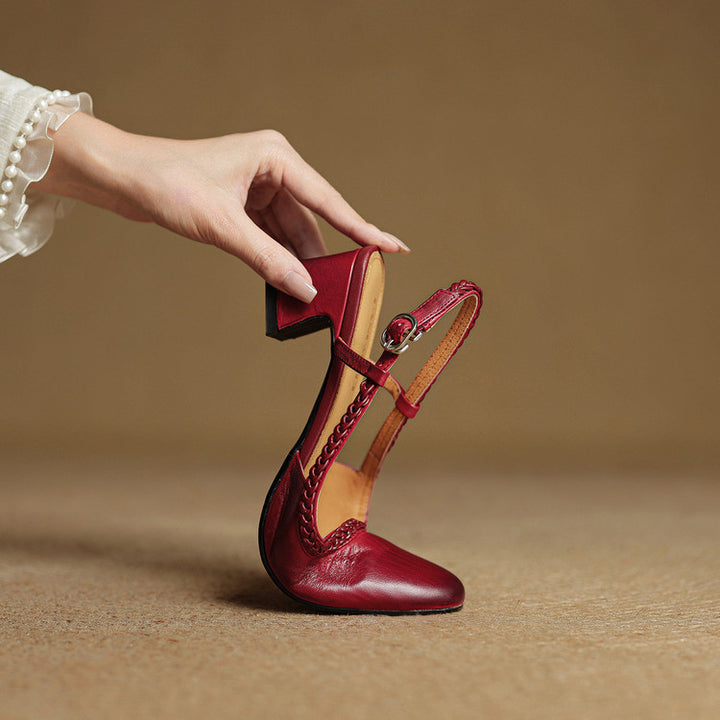 Bella Genuine Leather Heels