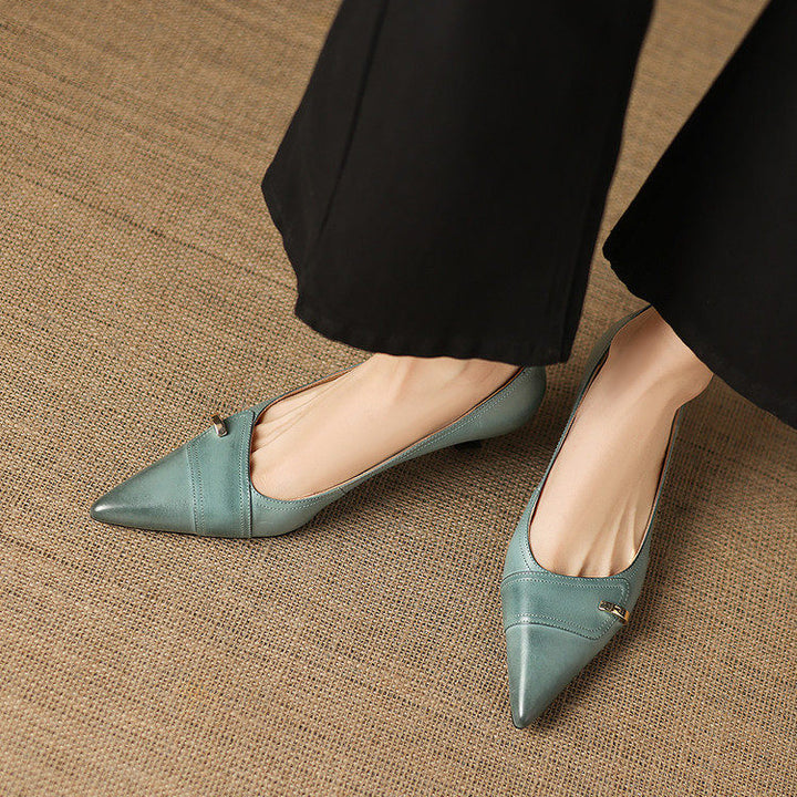 Verena Genuine Leather Heels