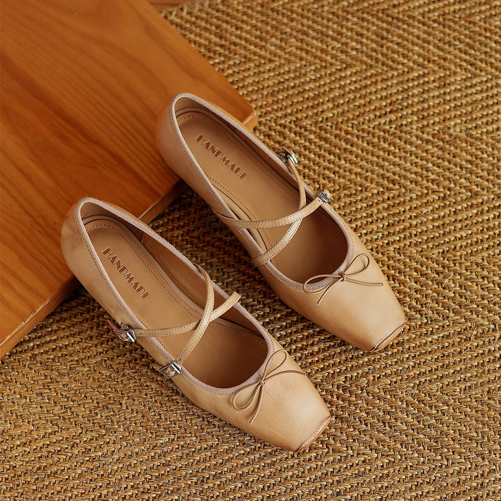 Daphne Genuine Leather Flats