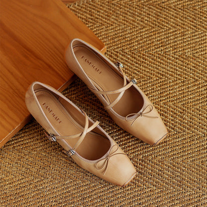 Daphne Genuine Leather Flats