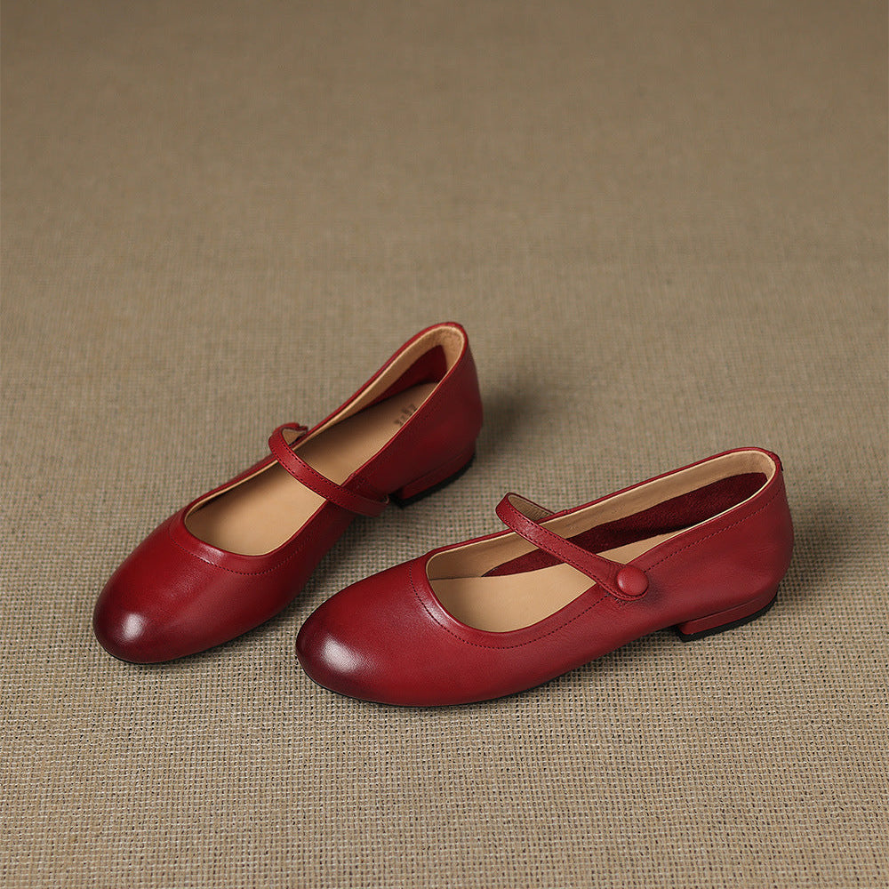 Renata Genuine Leather Flats