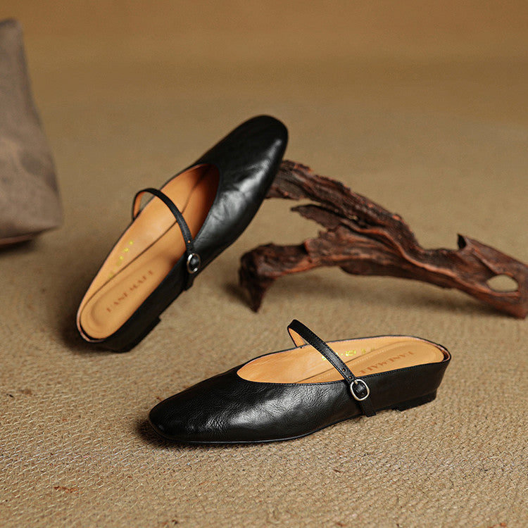 Rovina Genuine Leather Mules