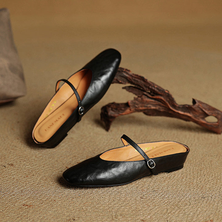 Rovina Genuine Leather Mules
