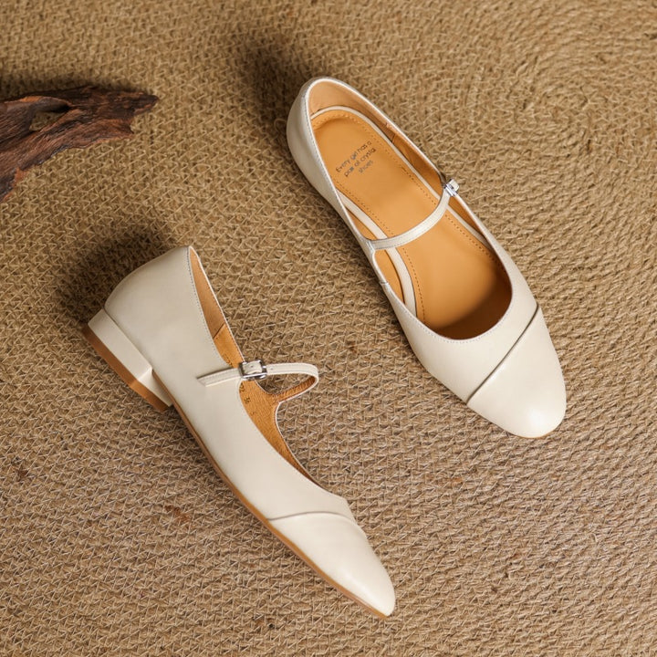 Jaya Genuine Leather Flats