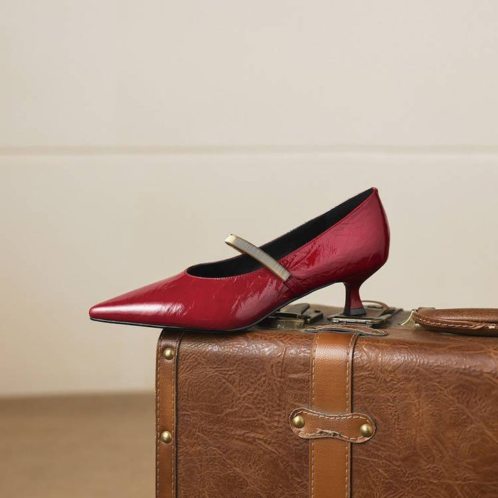 Norah Genuine Leather Heels