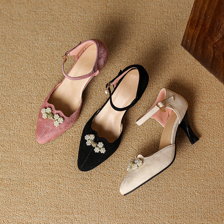 Ravie Genuine Suede Heels