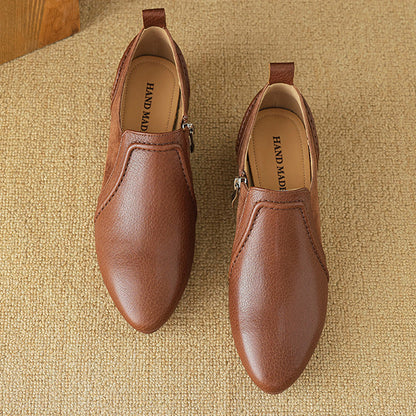 Talia Genuine Leather Flats