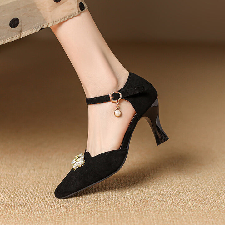 Ravie Genuine Suede Heels