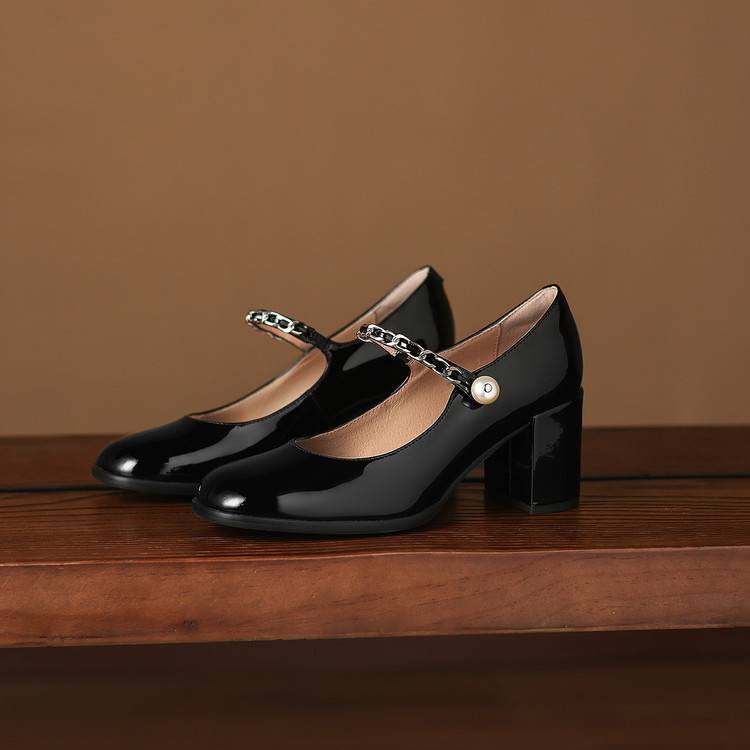 Vessa Genuine Leather Heels