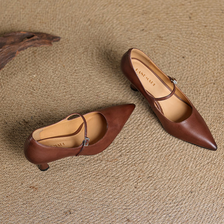 Eva Genuine Leather Heels