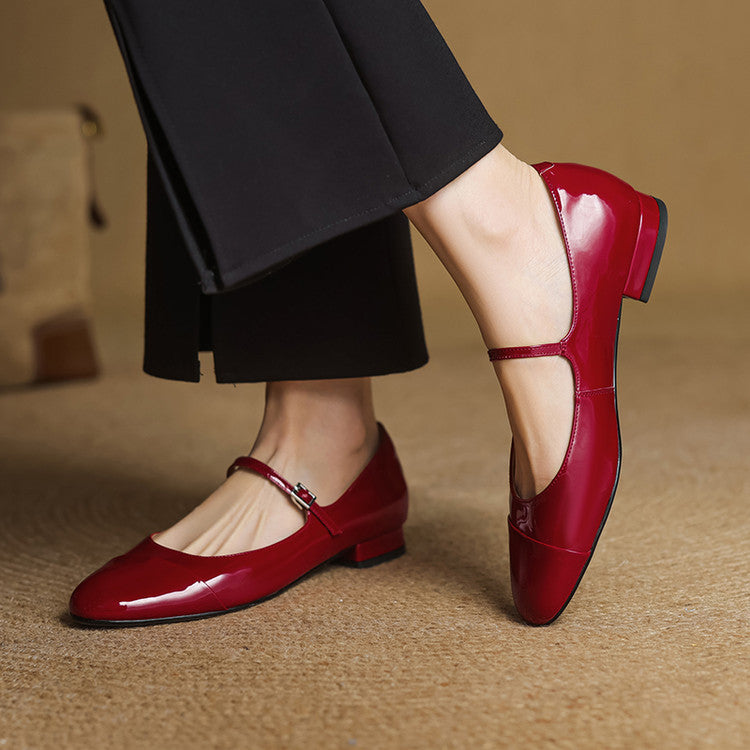 Jaya Genuine Leather Flats