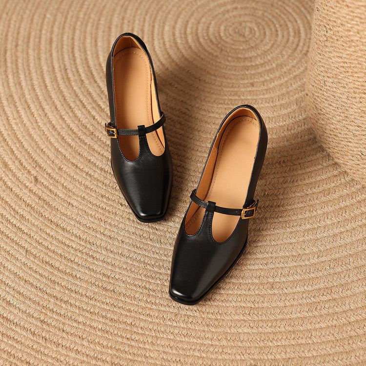 Velmira Genuine Leather Heels