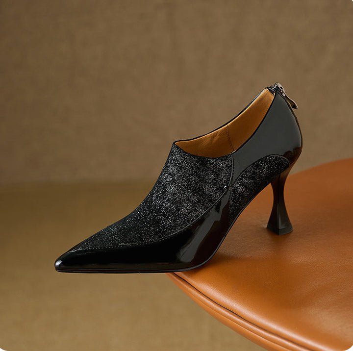 Evara Genuine Leather Heels