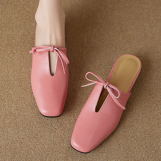 Rosalia Genuine Leather Mules