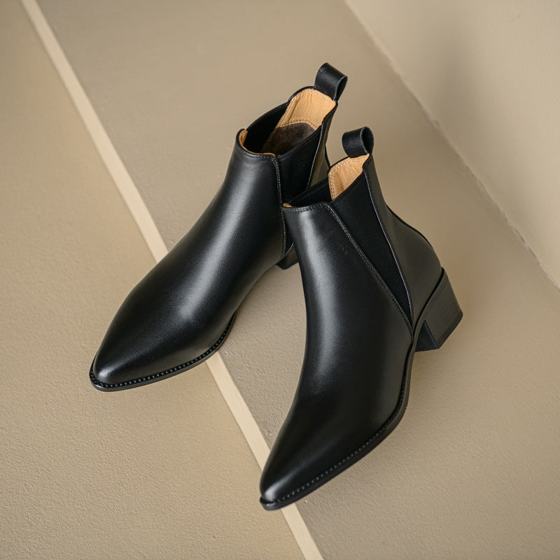 Elloria Genuine Leather Boots