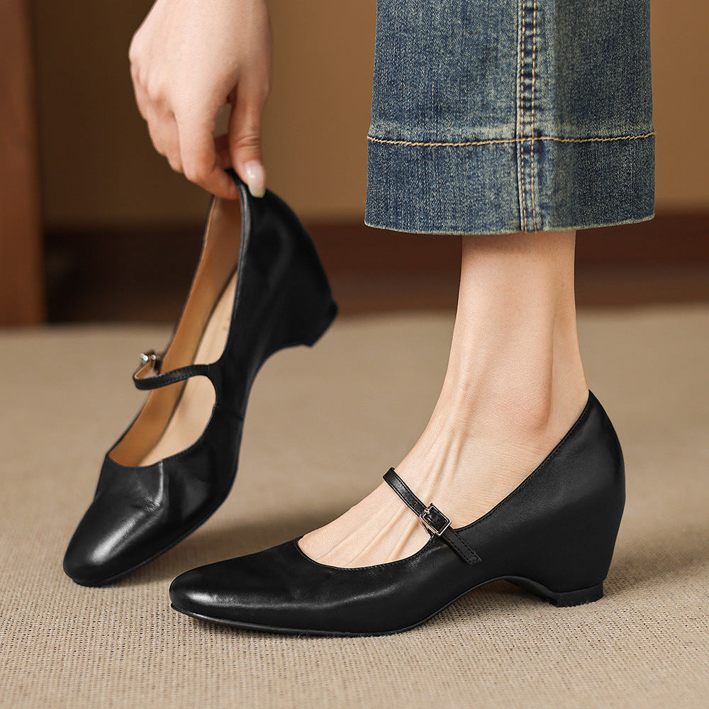 Sira Genuine Leather Heels