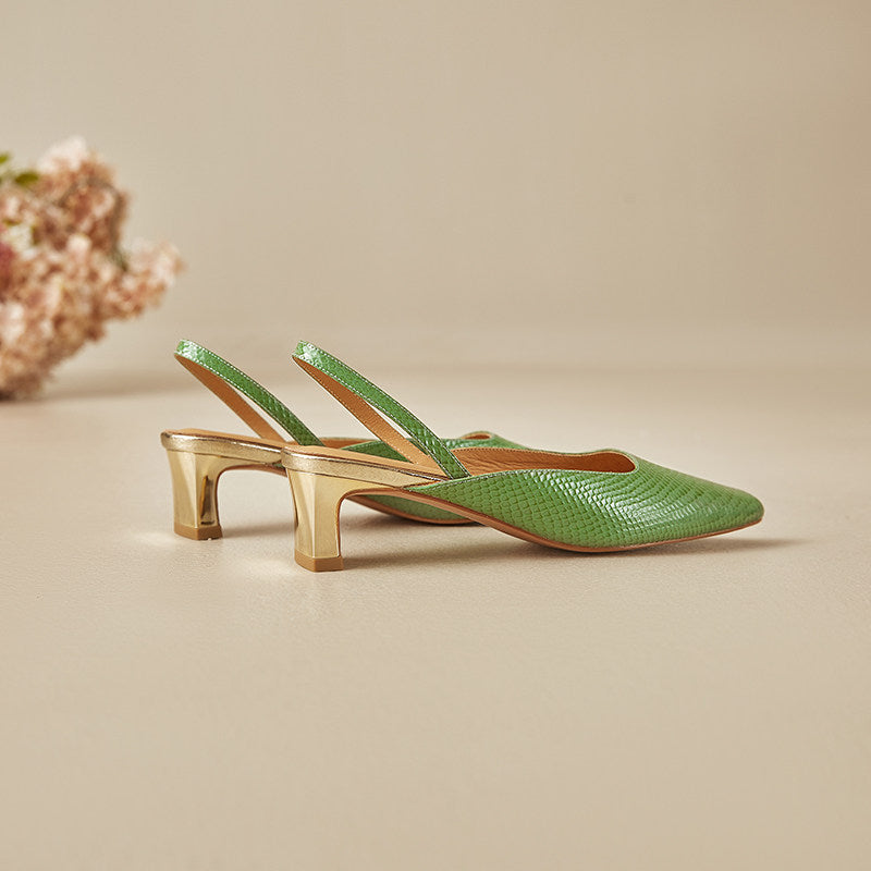 Lesta Genuine Leather Heels
