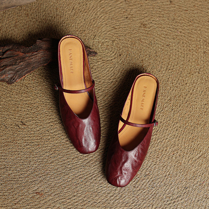 Rovina Genuine Leather Mules