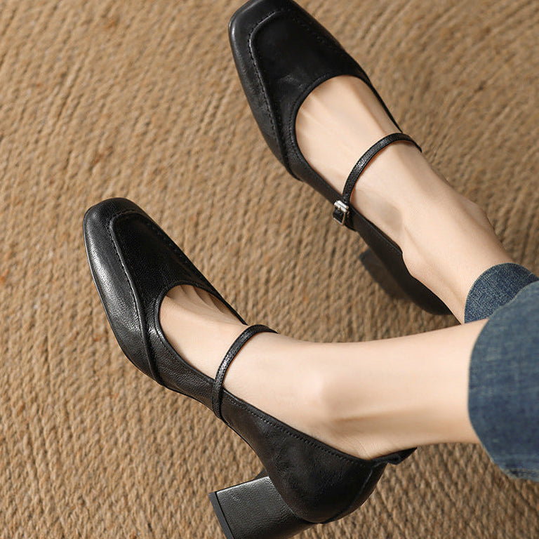 Cadria Genuine Leather Heels