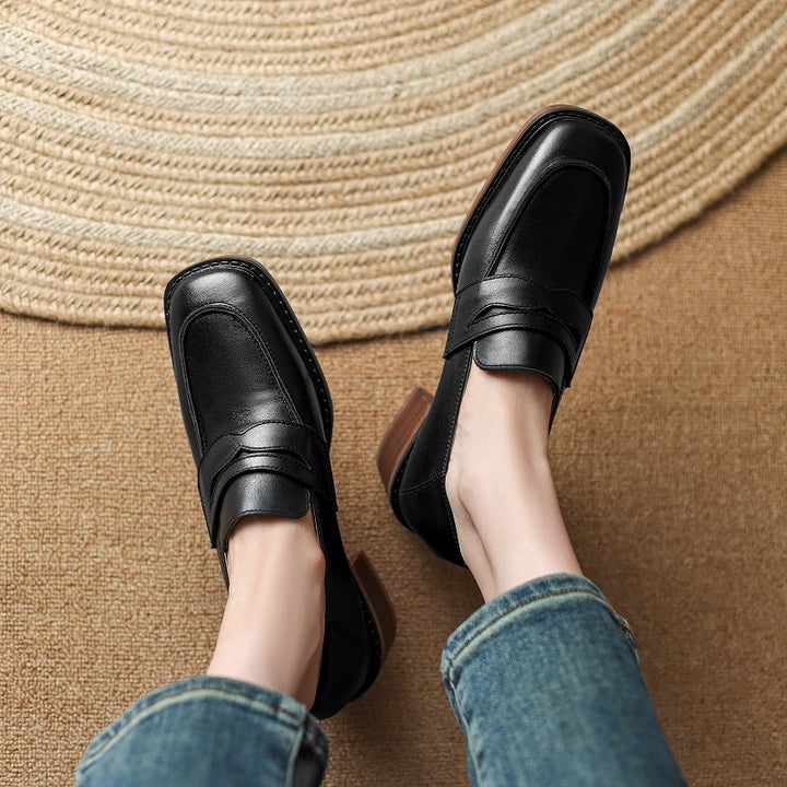 Ormont Genuine Leather Heeled loafers