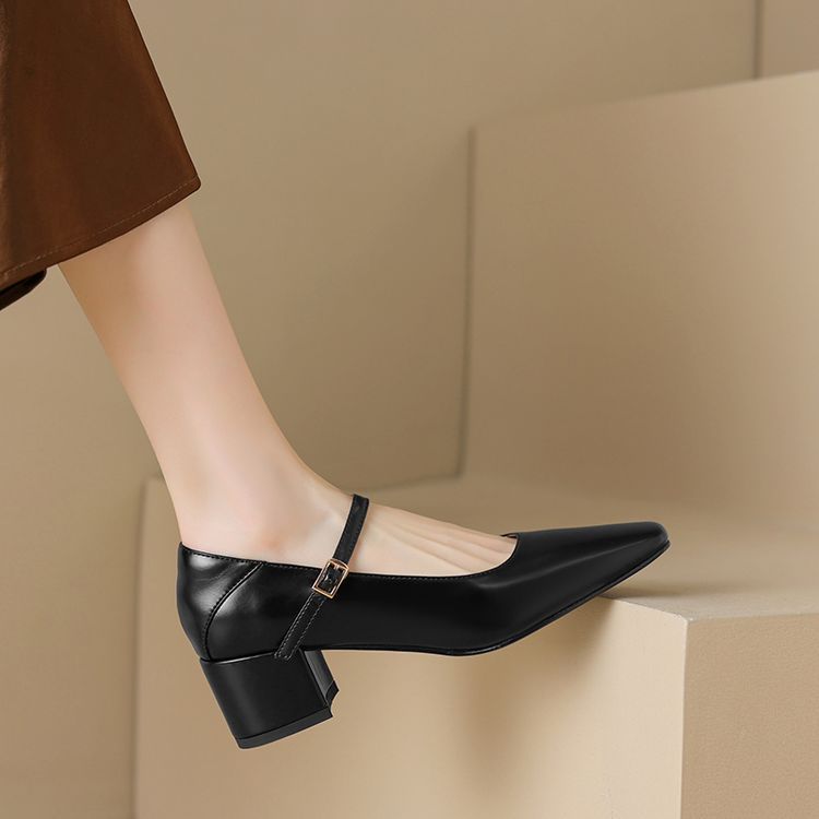 Kristen Genuine Leather Heels