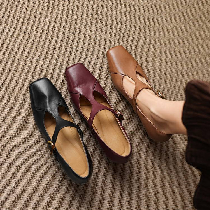Norina Genuine Leather Heels