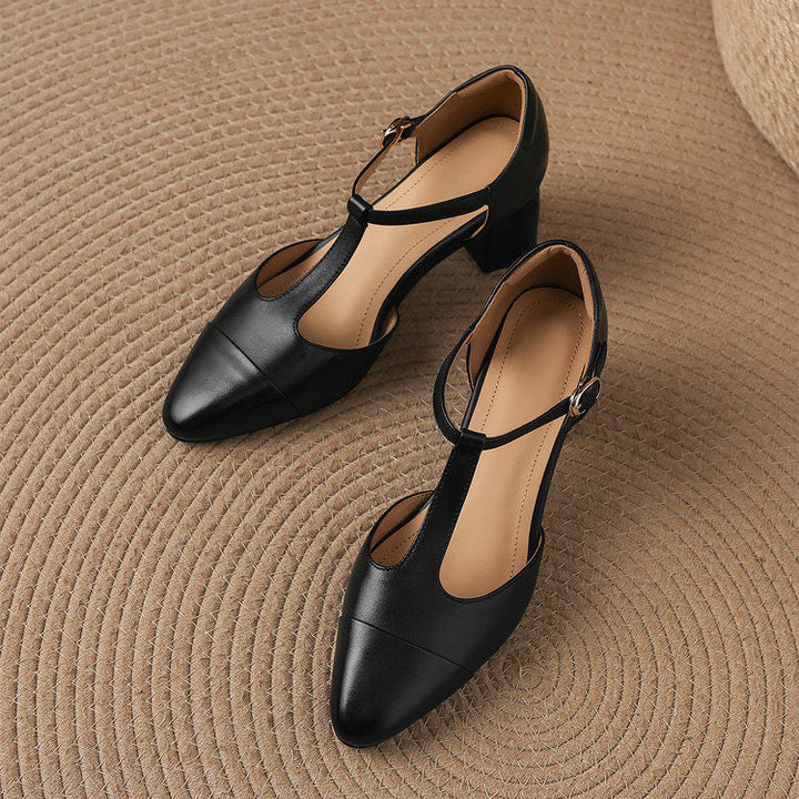 Helene Genuine Leather Heels
