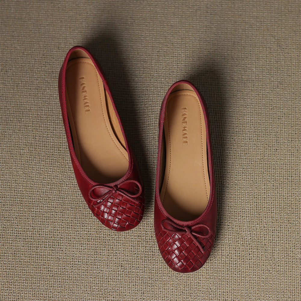 Vara Genuine Leather Flats