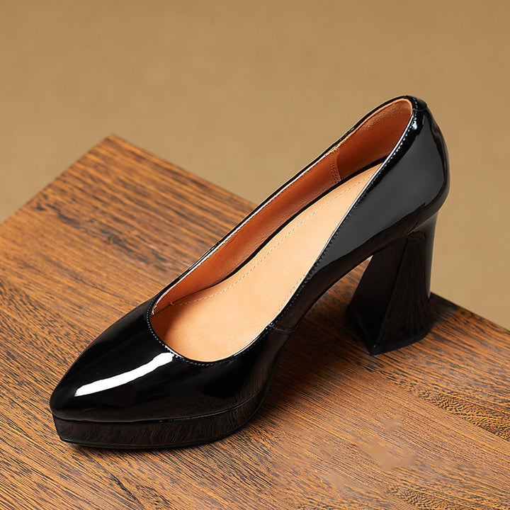 Thea Genuine Leather Heels