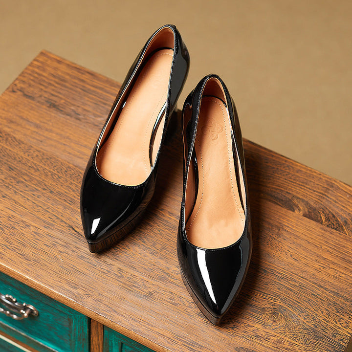 Thea Genuine Leather Heels