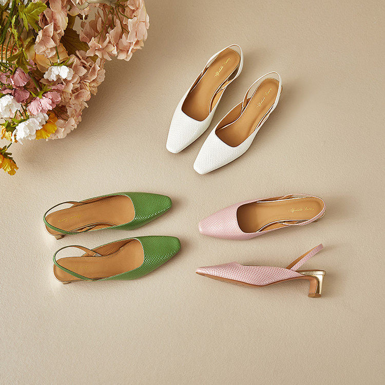 Lesta Genuine Leather Heels