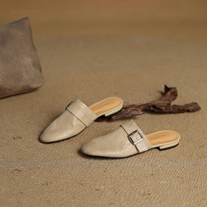 Malena Genuine Leather Mules