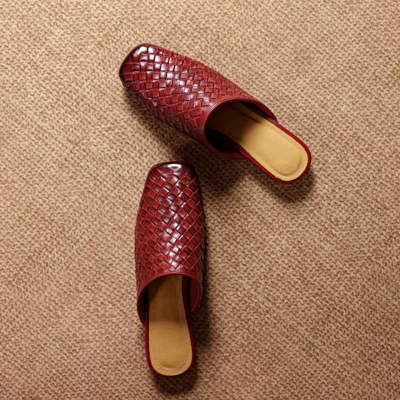 Varelina Genuine Leather Mules