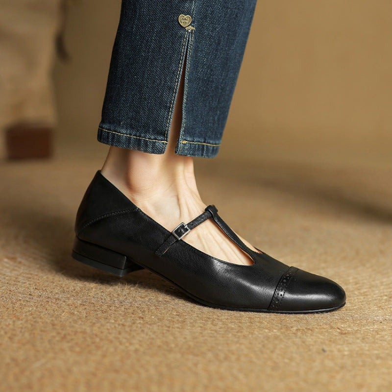 Jasmine Genuine Leather Flats