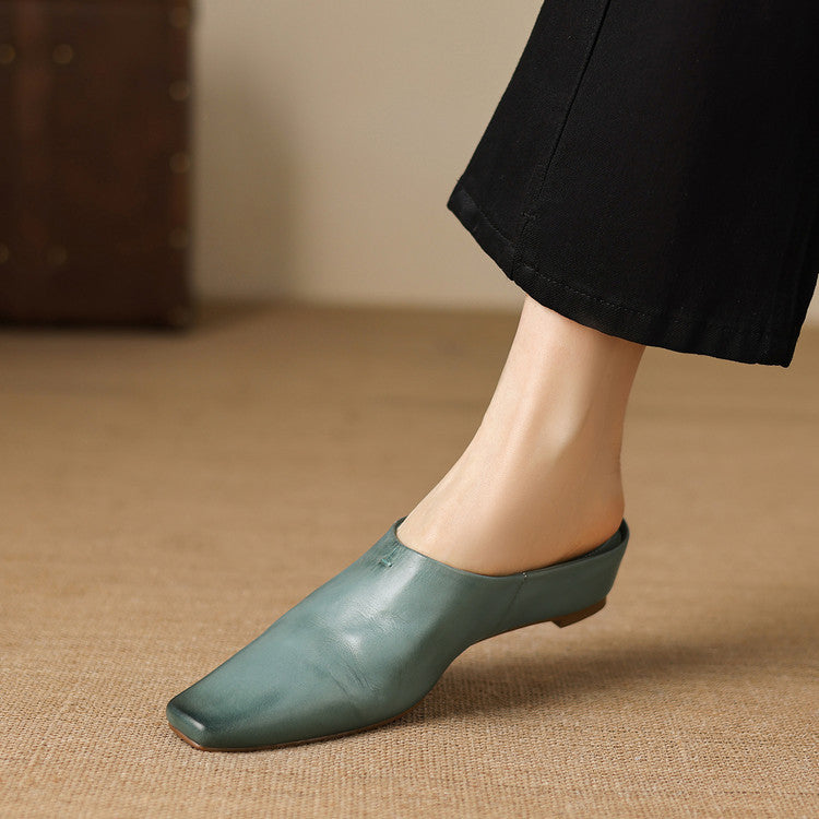 Nerissa Genuine Leather Mules