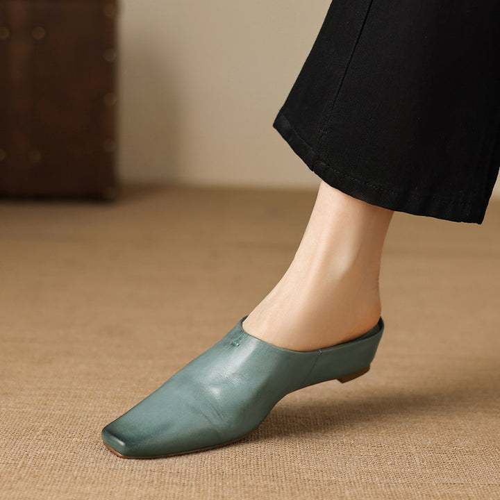 Nerissa Genuine Leather Mules