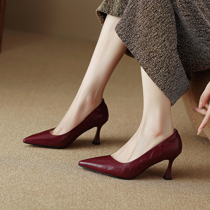 Aurel Genuine Leather Heels