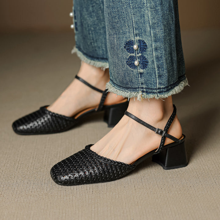 Orelia Genuine Leather Heels