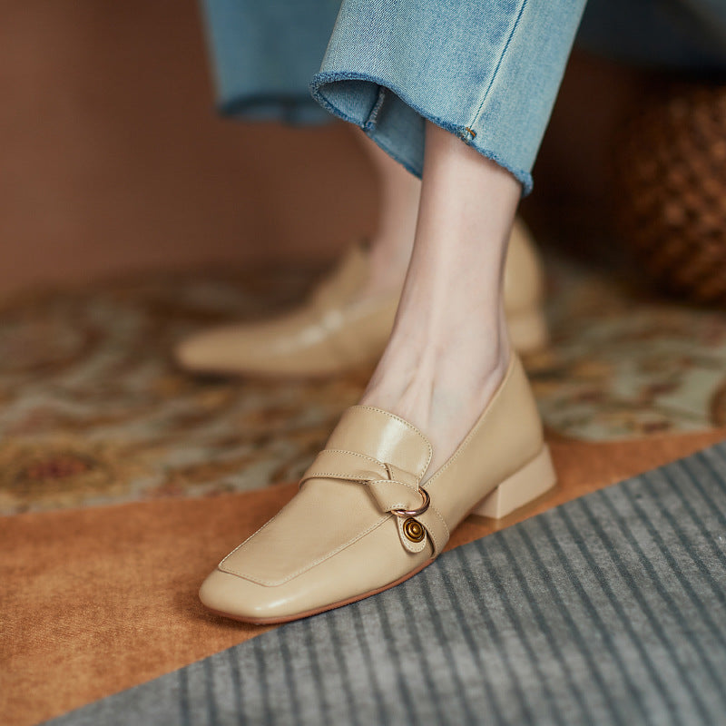 Marcelline Genuine Leather Loafers