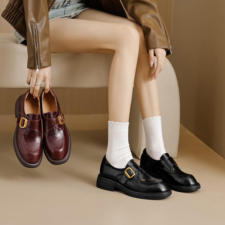 Vellé Genuine Leather Loafers