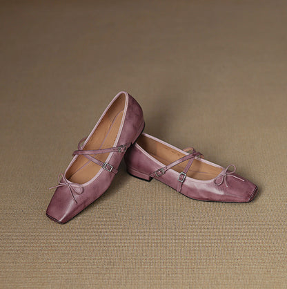 Daphne Genuine Leather Flats