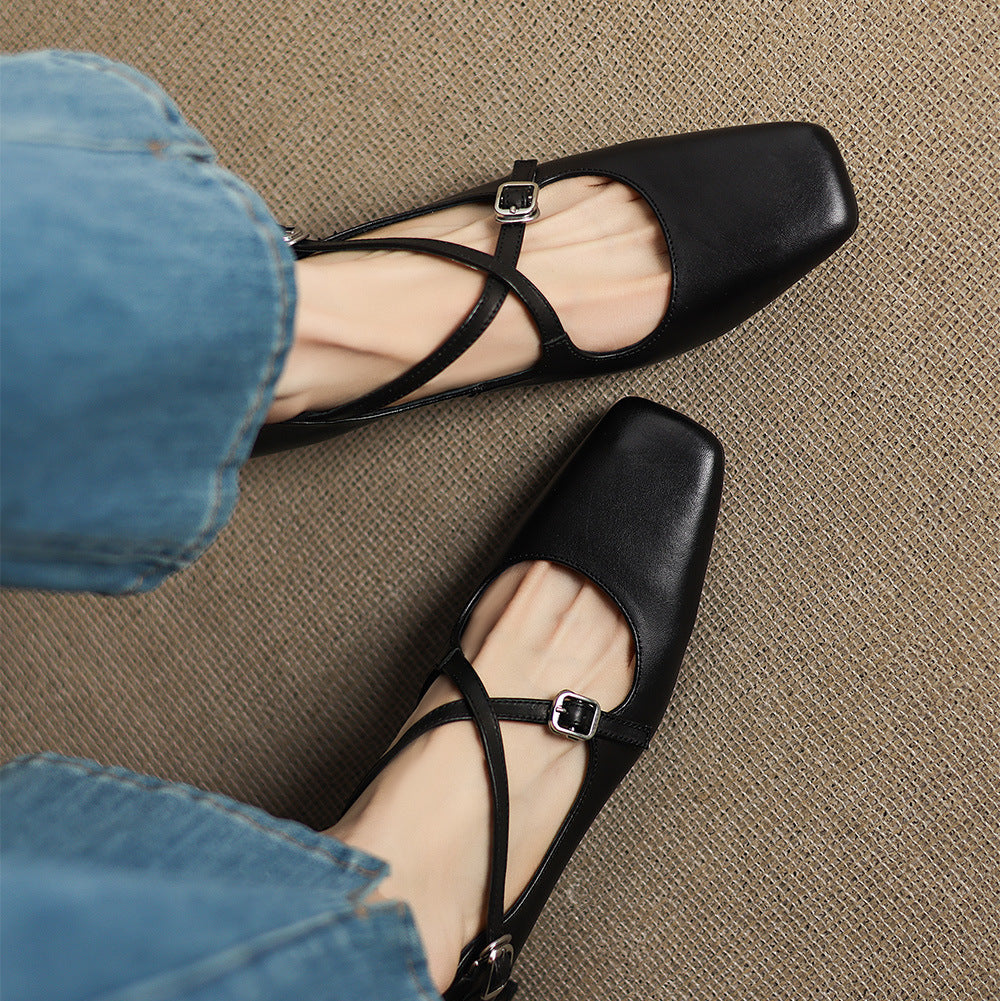 Luma Genuine Leather Heels