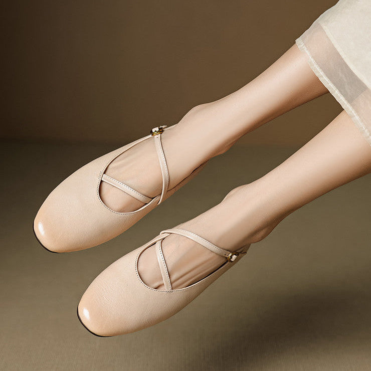 Valla Genuine Leather Flats