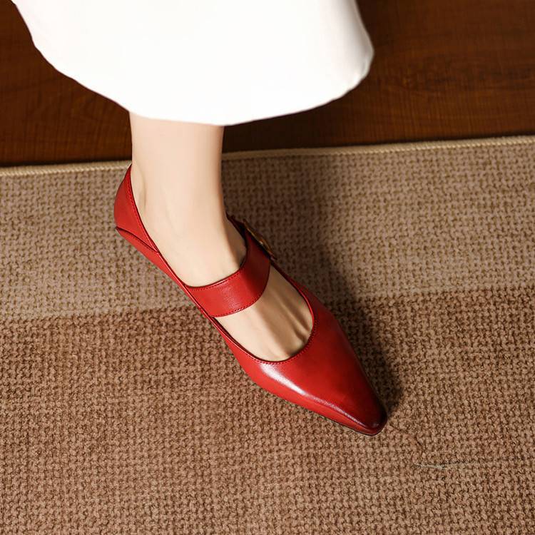Alysa Genuine Leather Heels