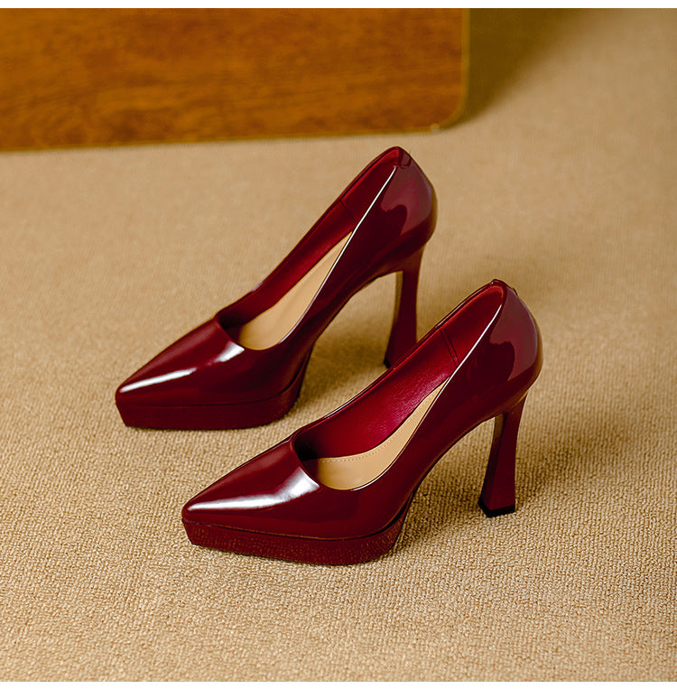 Vela Genuine Leather Heels